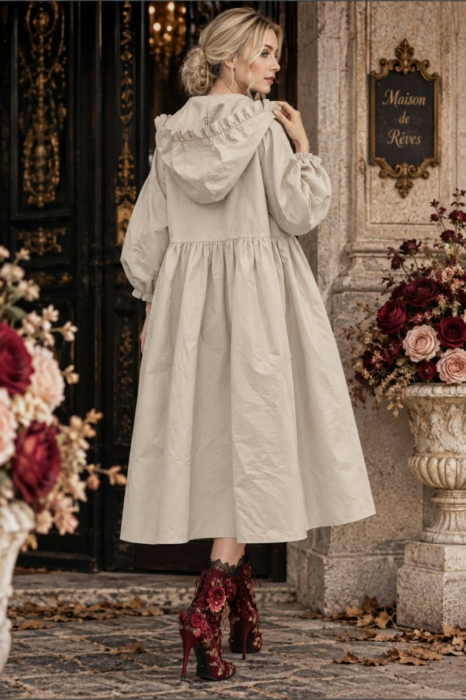Cardigan din vascoza  cu aer vintage  si  broderie [3]