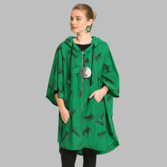 Cardigan din Fas cu Maneca Pana la Cot si Gluga [1]