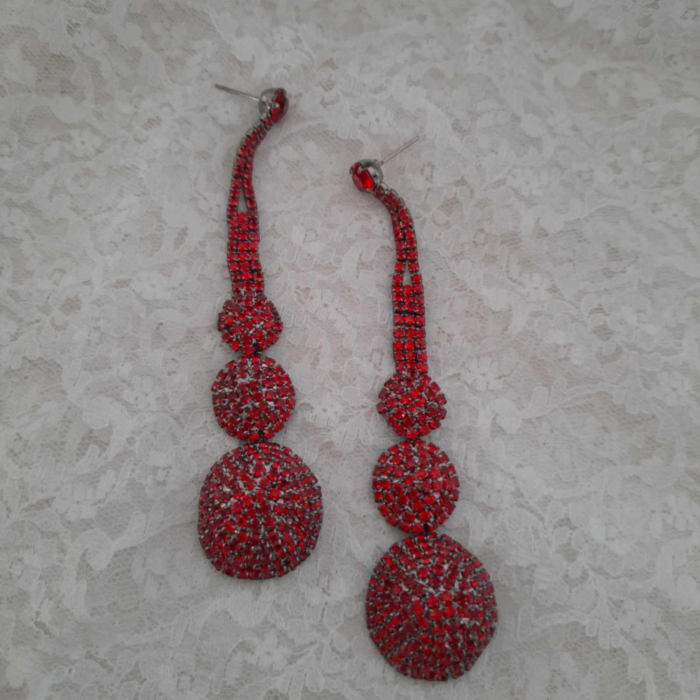 Cercei masivi din gablont cu strasuri [2]
