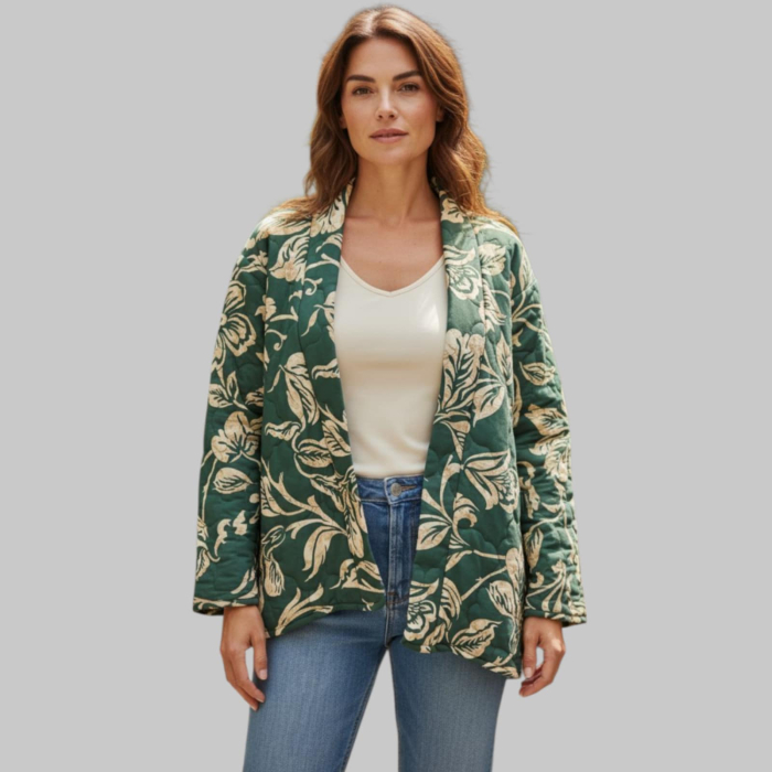 geaca-din-bumbac-tip-kimono-verde-cu-imprimeu-floral [1]
