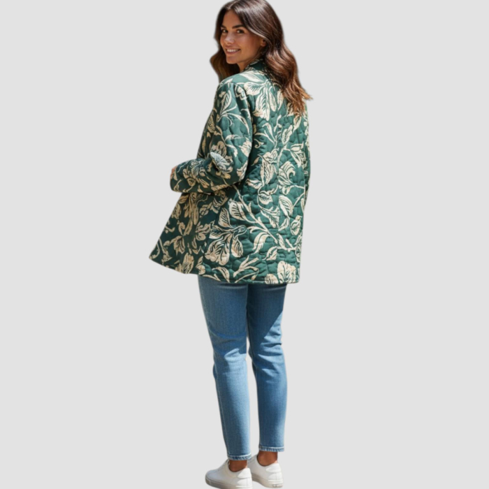 geaca-din-bumbac-tip-kimono-verde-cu-imprimeu-floral [2]