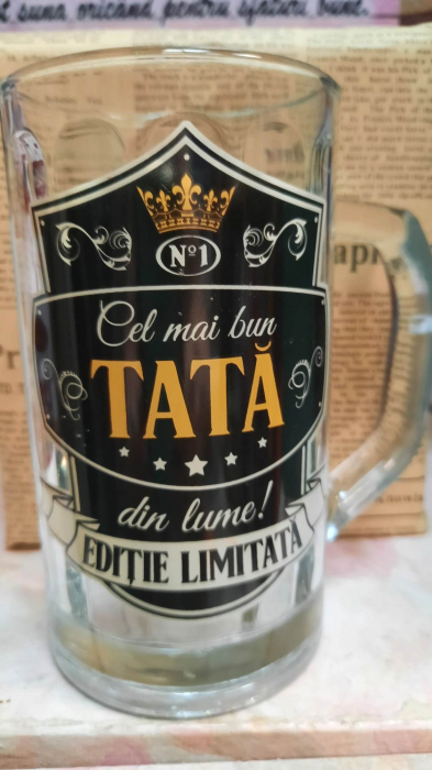 Halba de Bere din Sticla cu Mesaj Personalizat [3]