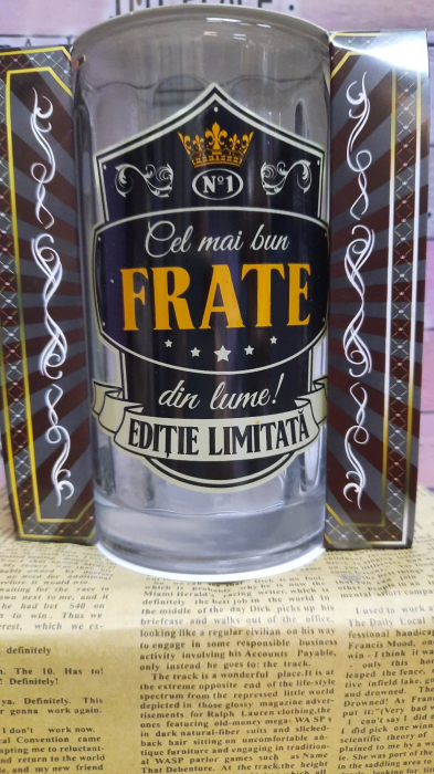 Halba de Bere din Sticla cu Mesaj Personalizat [4]