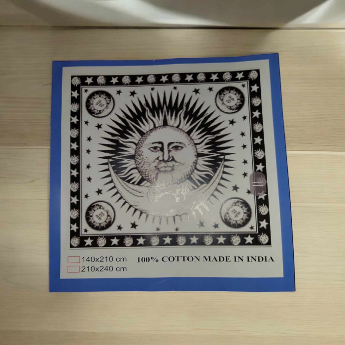 Patura din bumbac cu franjuri si  desene zodii [1]