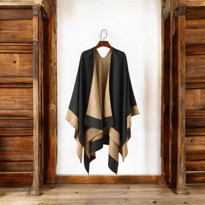 poncho-generos-pentru-sezonul-rece-gri-si-negru [4]