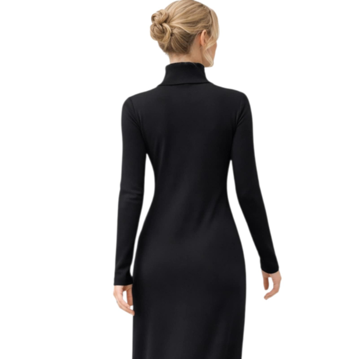 Rochie asimetrica din  bumbac si scai [3]