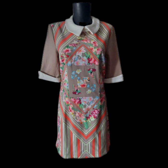 rochie colorata cu guleras [3]