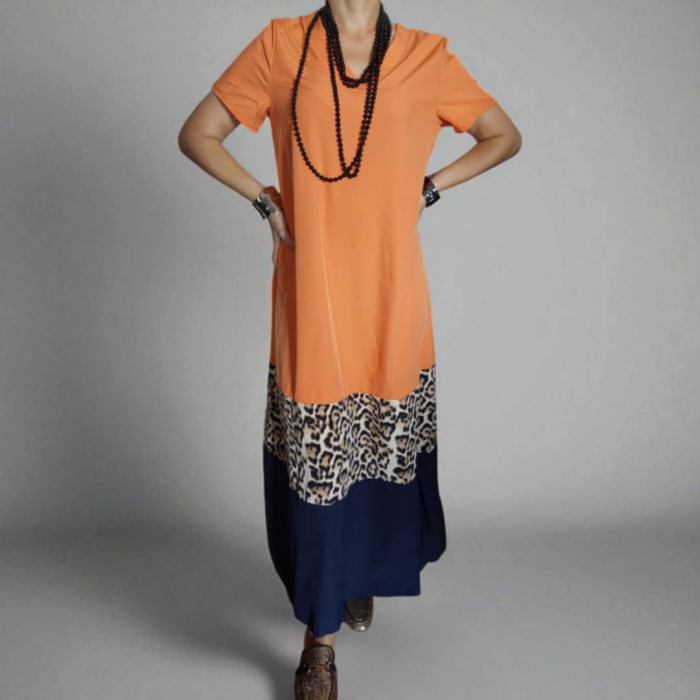 Rochie Croi A cu Banda Animal Print pe Sold [1]