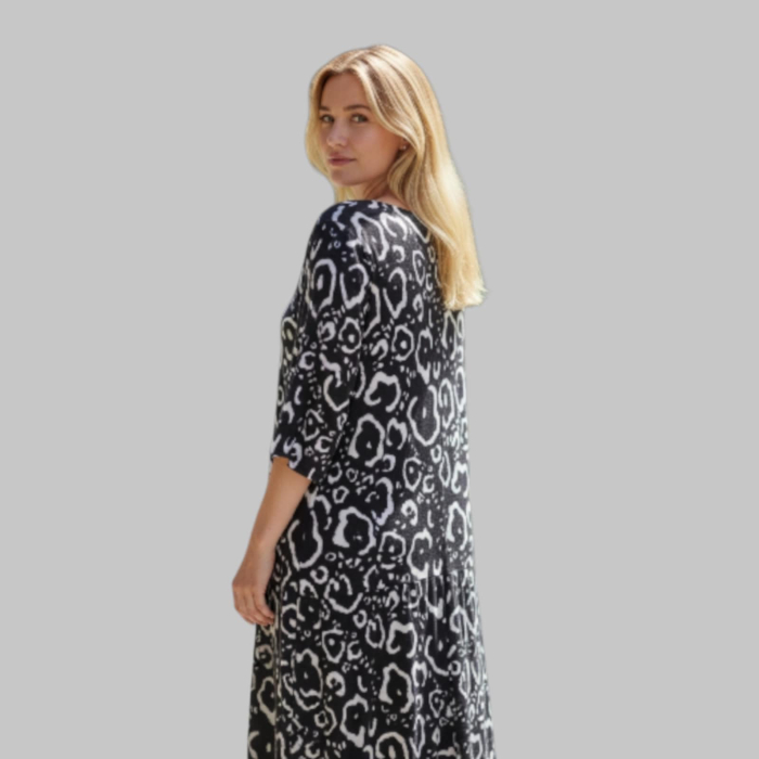 Rochie Croi Larg din Vascoza cu Volane [2]