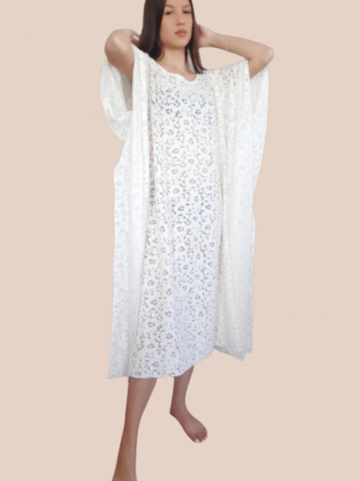 Rochie Croi Larg Tip Fluture pentru Marime Mare [2]