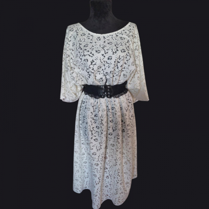 Rochie Croi Larg Tip Fluture pentru Marime Mare [3]