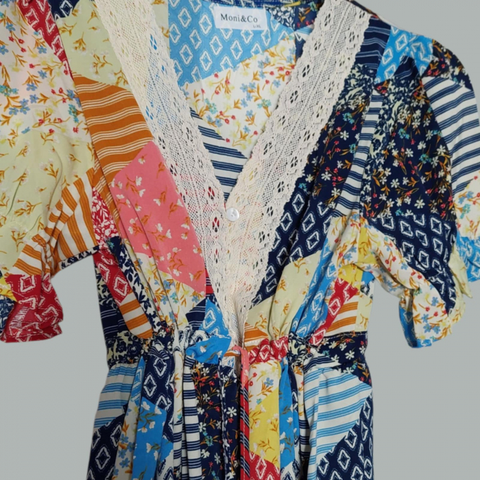 Rochie de Vara Imprimeu Petice [2]