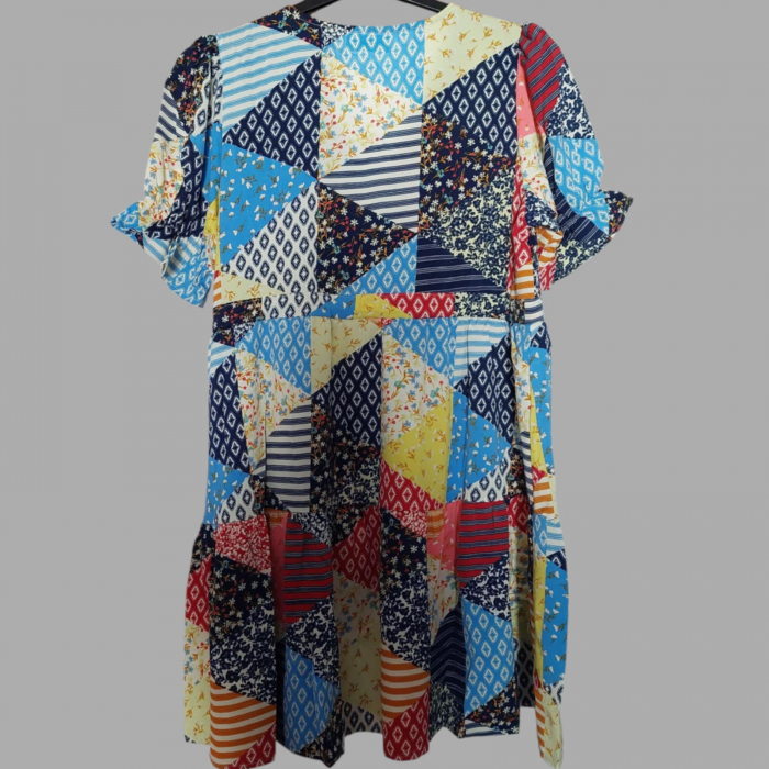 Rochie de Vara Imprimeu Petice [4]