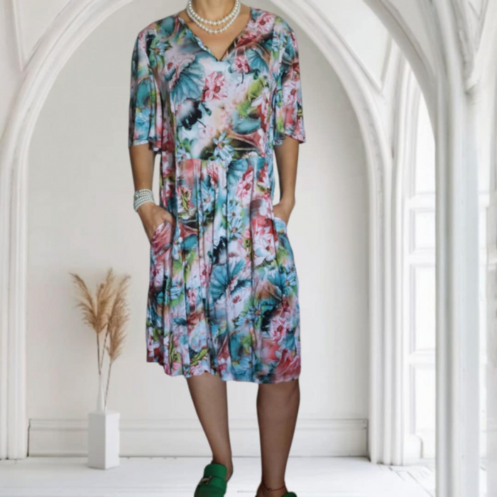 Rochie de Vara din Vascoza cu Imprimeu Floral [1]