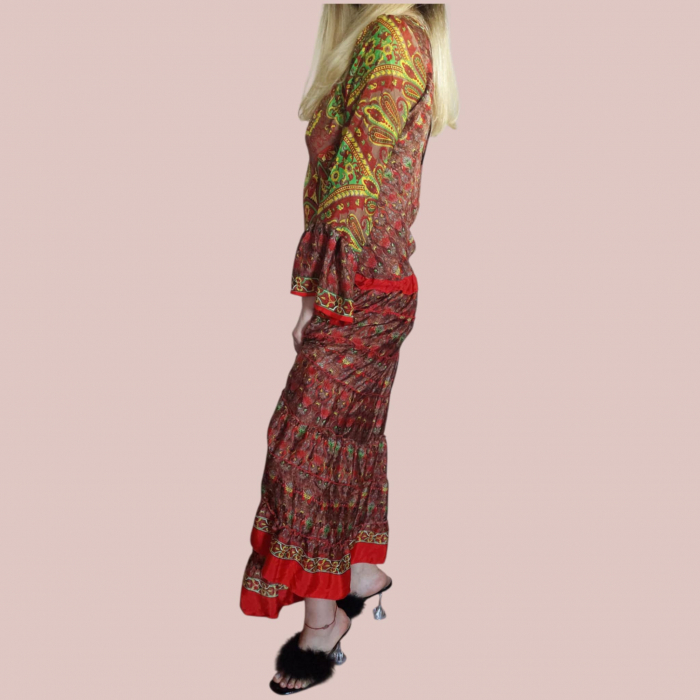 rochie-de-vara-lunga-din-matase-indiana-cu-volane-la-maneci [3]