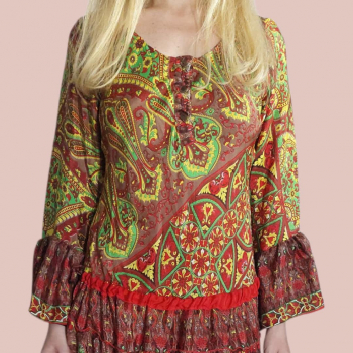 rochie-de-vara-lunga-din-matase-indiana-cu-volane-la-maneci [5]