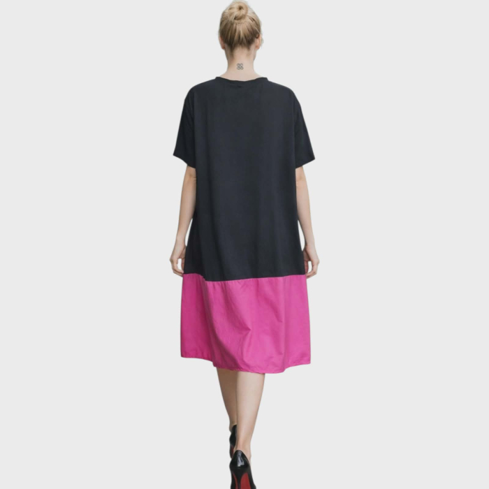 Rochie din Bumbac pentru Vara cu Imprimeu si Strasuri [3]