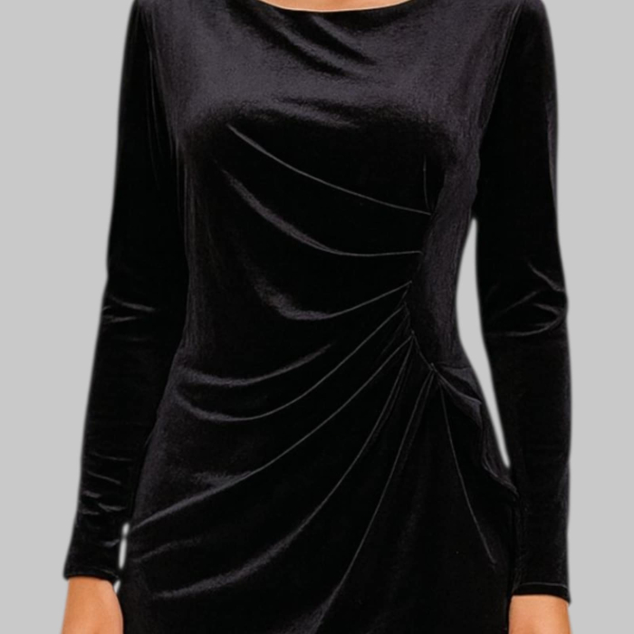 rochie din catifea de ocazie [3]