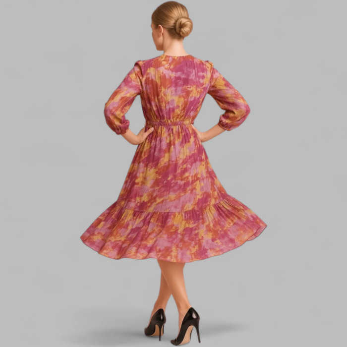 rochie matase cu volane [3]