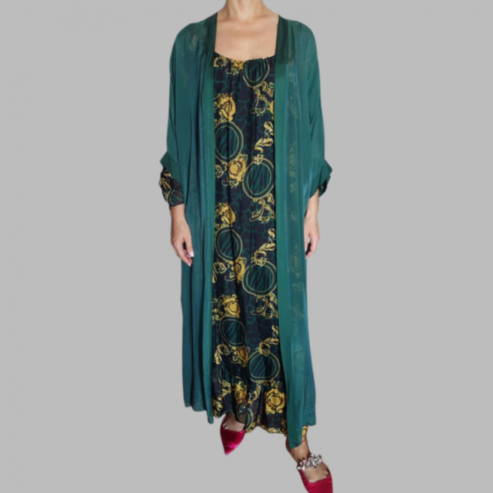 Rochie eleganta lunga din matase [2]