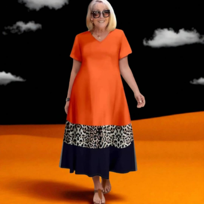 Rochie In A cu Banda Animal Print la Sold [4]