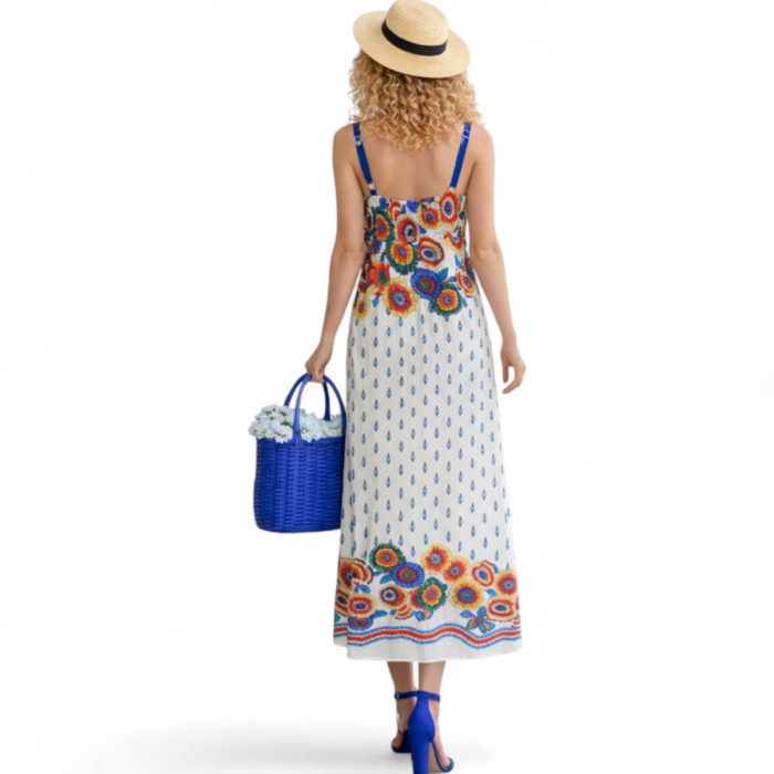 Rochie lunga imprimeu flori [2]