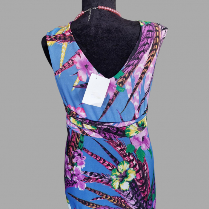 Rochie Lunga Lycra cu Decolteu Adanc pe Fata si Spate [3]