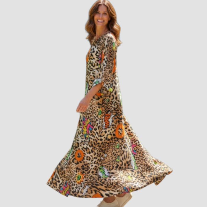 rochie-lunga-din-satin-cu-model-si-animal-print [2]