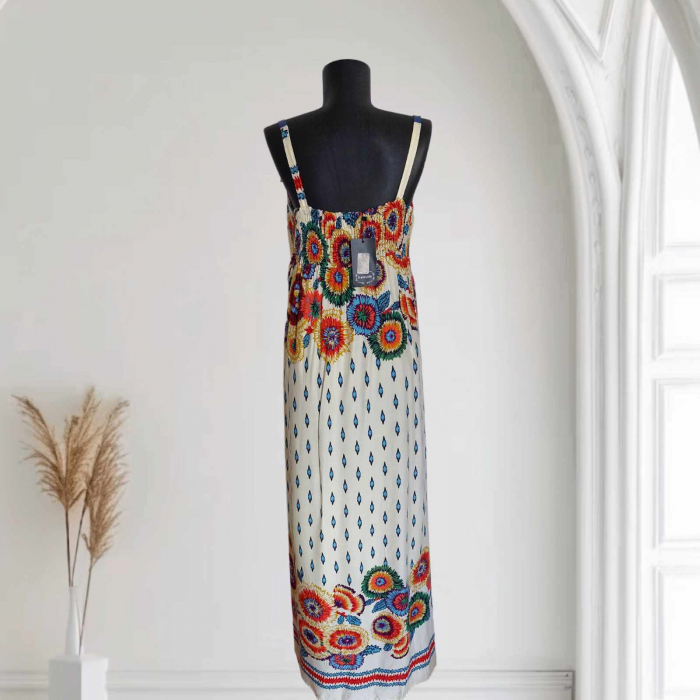 Rochie lunga imprimeu flori [2]