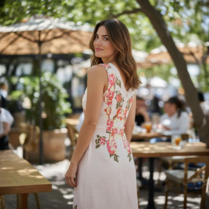 Rochie office motive florale [2]