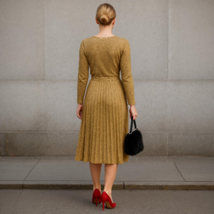 rochie toamna cu pliseuri [2]