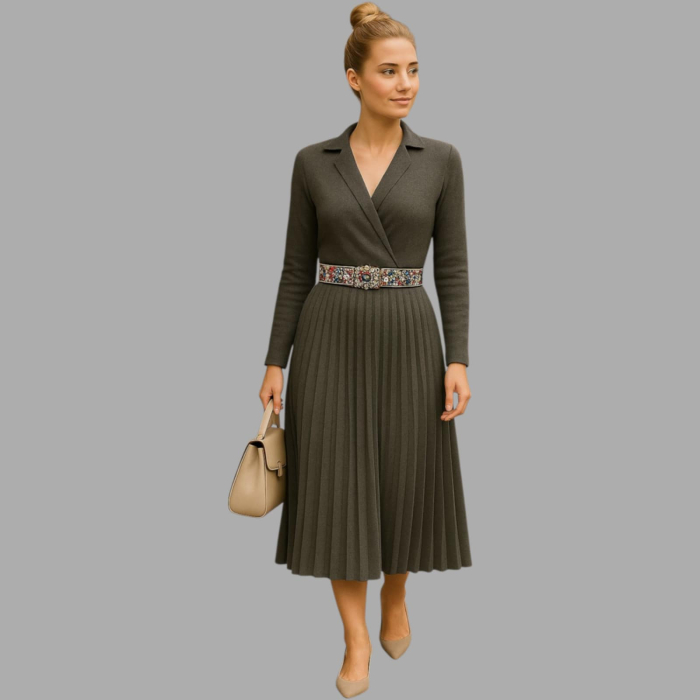 rochie plisata parte peste parte [1]