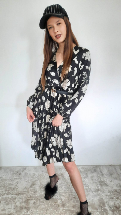 rochie scurta plisata [3]