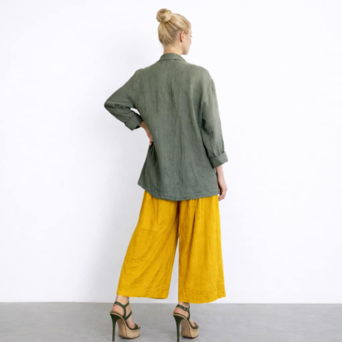 Sacou din In Verde Kaki fara Sistem de Inchidere [4]