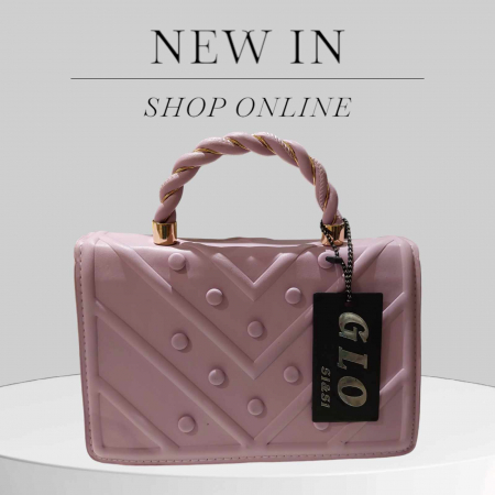 geanta de dama de umar din piele ecologica roz prafuit