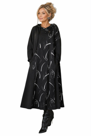 Rochii bumbac - Rochie din bumbac tip hanorac  cu buzunare
