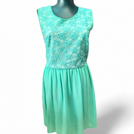 Promotii sezon cald - Rochie de vara eleganta din voal si dantela
