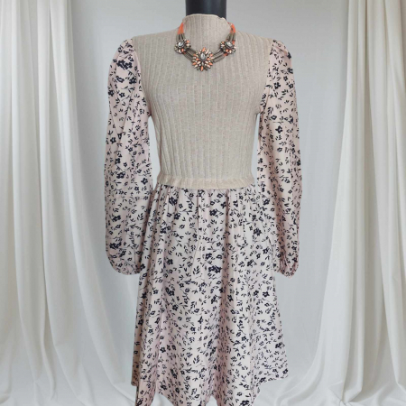 Promotii sezon rece - rochie-cu-imprimeu-floral-pentru-toamna-primavara