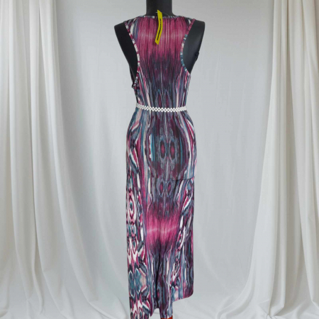 Rochii lycra & poliester & voal - Rochie de Vara Lunga din Lycra Predominant Mov