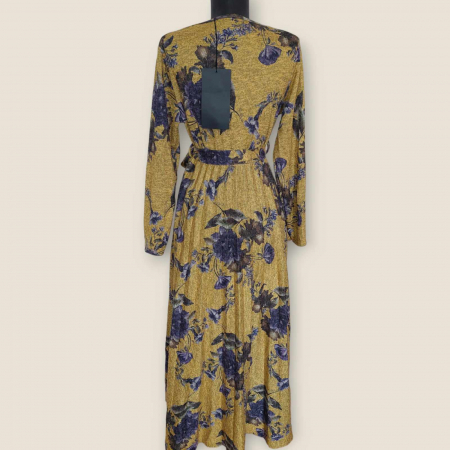 rochie lunga parte peste parte plisata [1]