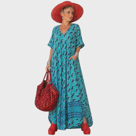 Rochii sezon cald - Rochie din matase indiana