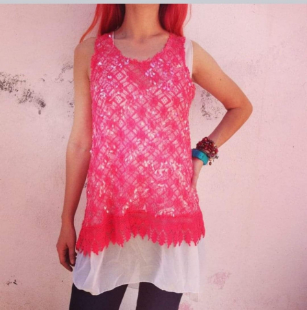 Promotii sezon cald - Bluza cu Paiete Dublata
