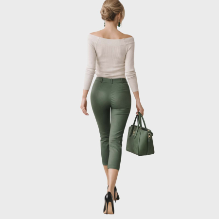 Bluza dama tricot crem cu decolteu dantela si umeri lasati [3]