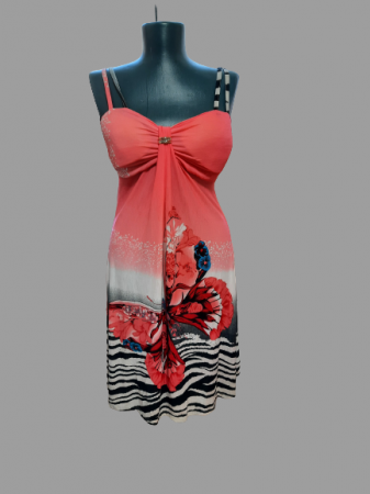 Rochii lycra & poliester & voal - Rochie cu bretele