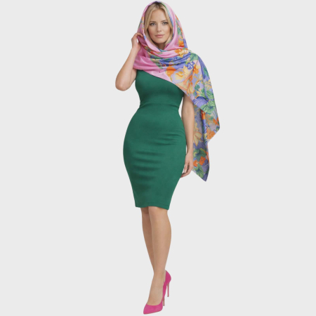 Esarfa din matase generoasa in culori deschise [1]