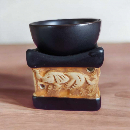 Decoratiuni pentru casa - Recipient din ceramica pentru uleiuri esentiale