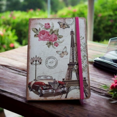 Agenda - Agenda cu Coperti Stil Vintage si Foi Dictando