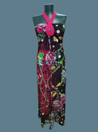 Rochii pentru  ocazii - Rochie lunga lycra colorata