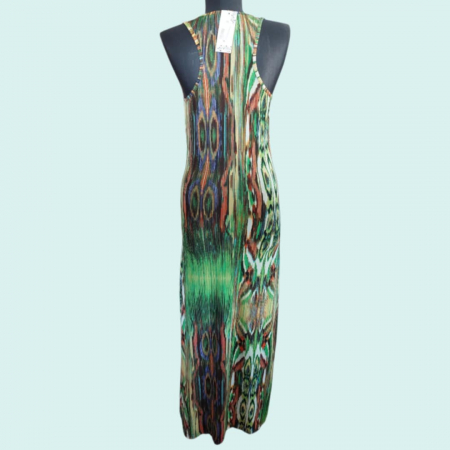 Rochie Lunga din Lycra cu Decolteu Adanc pe Spate [1]