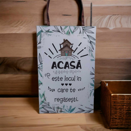 Decoratiuni pentru casa - tablou cu mesaj pentru decorat